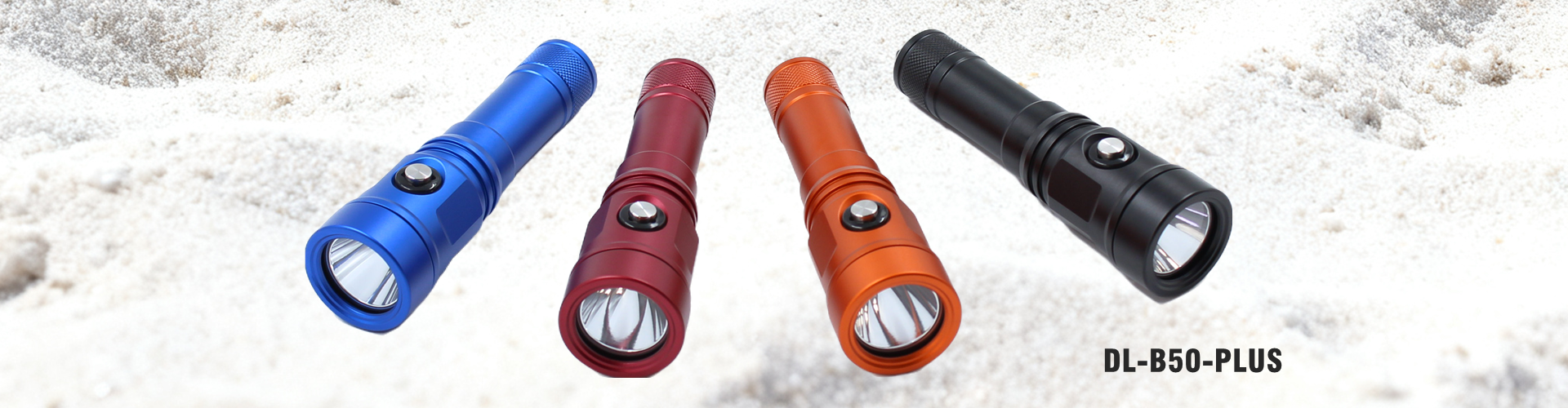 DL-B50-PLUS 2500 Lumen usb-c charging Diving Light